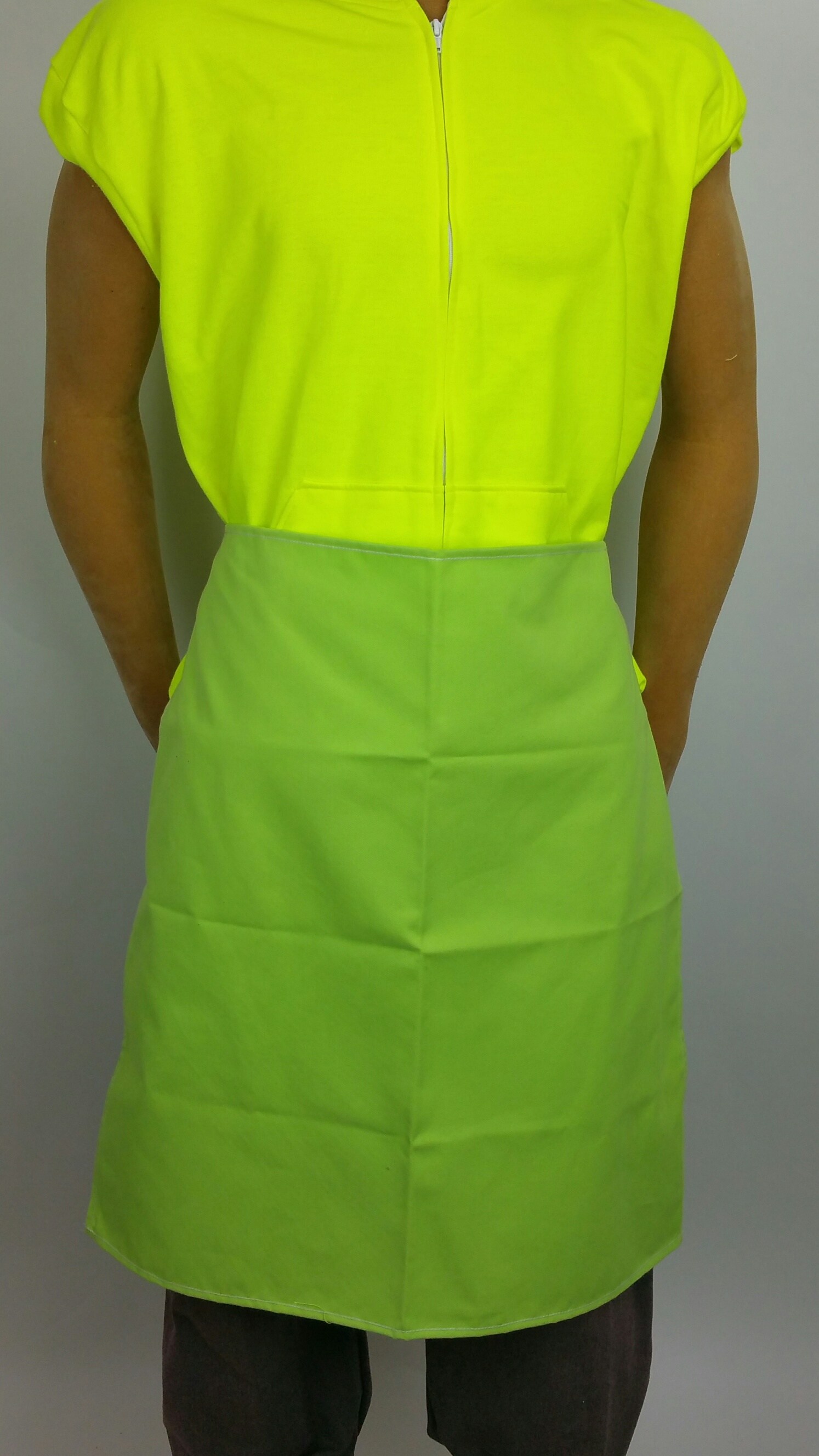 APRON BARRWELD® FR LIME YELLOW 1/2CTN TWILL TAPE - Aprons